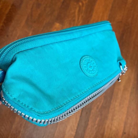 Kipling Gitroy Pencil Case Bright Aqua Combo - Picture 11 of 12